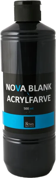 Nova acrylic paint gloss 500 ml. Black