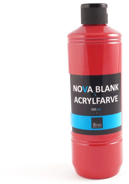 Nova acrylic paint gloss 500 ml. Red