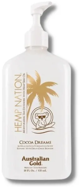 Australian Gold - Hemp Nation Cocoa Dreams Body Lotion Tan Extender - 535 ml