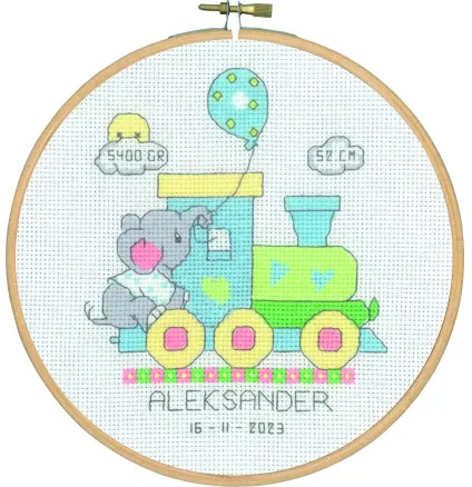 Permin Embroidery Kit Alexander Ø18cm