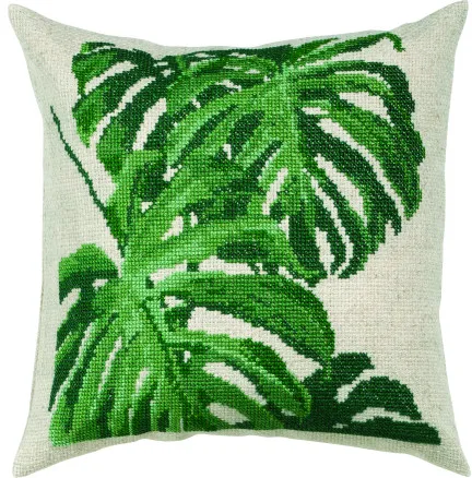 Permin Embroidery Kit Monstera 40x40cm