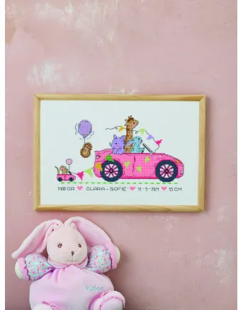 Permin Embroidery Kit Clara-Sofie 30x20cm