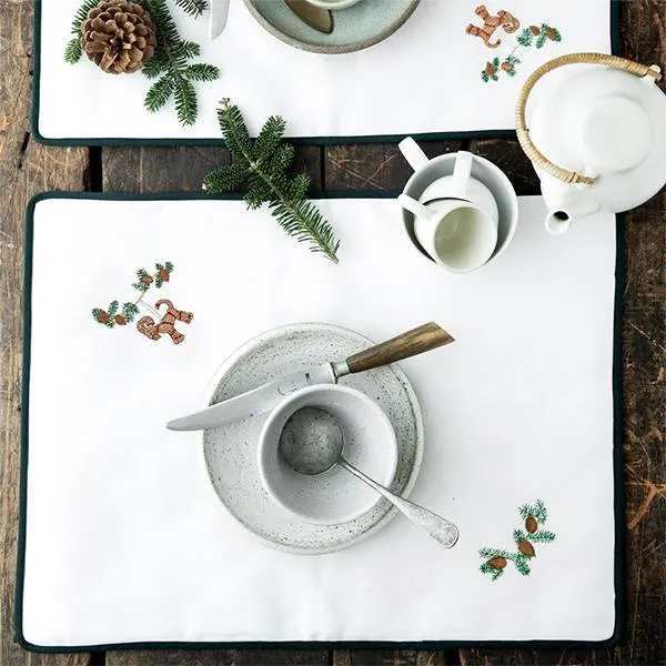 Langkilde & Søn - Christmas placemat with Yule Goat - 38 x 50 cm.