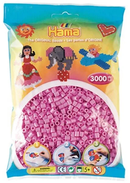 HAMA Midi Beads 3000 pcs Pastel Pink
