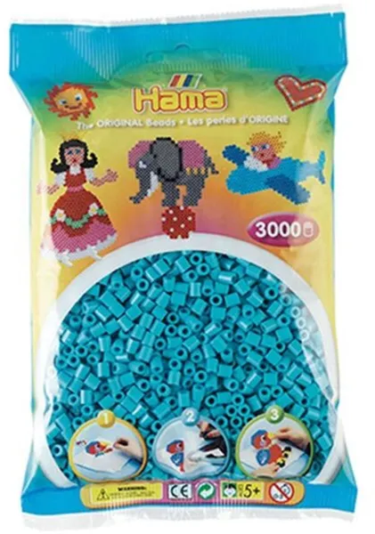 HAMA Midi Beads 3000 pcs Azure Blue - 0149